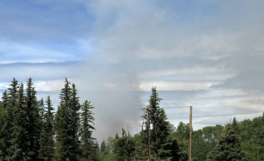 Out of control wildfire confirmed just west of Edson